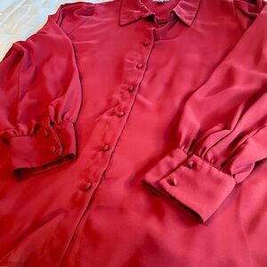 Vince Camuto Rich Burgandy Blouse